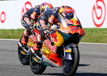 Moto3-Sieger in der Toskana: Brian Uriarte vor Alvaro Carpe