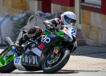 Rico Vetter ist der in der IRRC Supersport bestplatzierte deutsche Fahrer