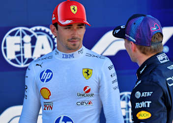 Charles Leclerc und Max Verstappen