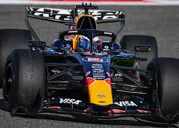 Max Verstappen im Red Bull Racing RB22-Ford