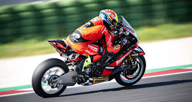 Die neue Suter-Schwinge an der Barni-Ducati