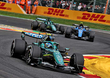 Der Aston Martin von Fernando Alonso in Spa
