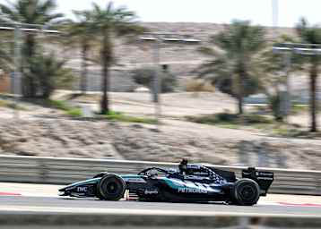 George Russell im Mercedes