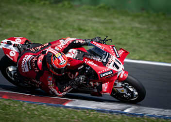 Aruba.it Ducati-Pilot Nicolo Bulega führt das Superbike-Feld in Misano an