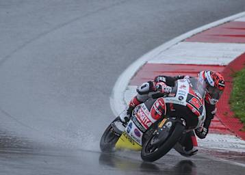 Rammerstorfer sammelte in Portimao bei Regen Erfahrungen mit der Honda