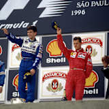 Jean Alesi, Damon Hill und Michael Schumacher