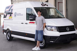 Fermin Aldeguer mit seinem neuen «Reisemobil»
