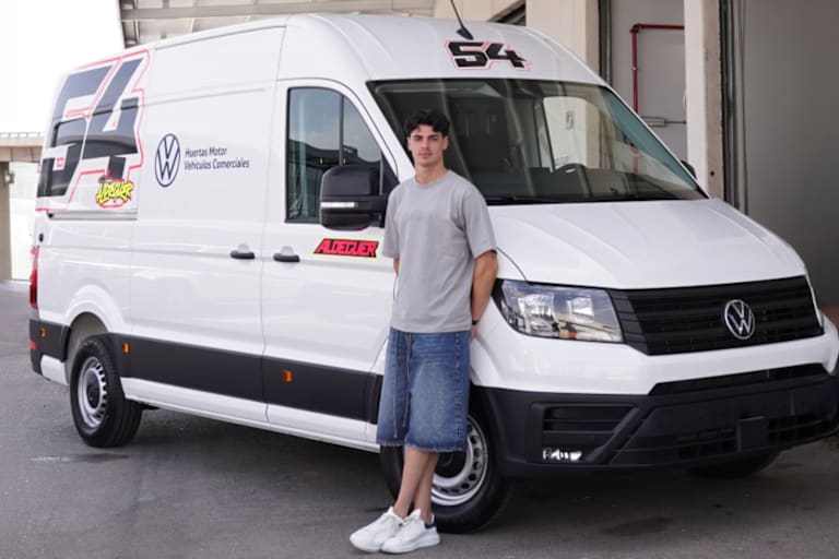 Fermin Aldeguer mit seinem neuen «Reisemobil»