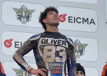 Oliver Oriol auf dem Podium in Alghero
