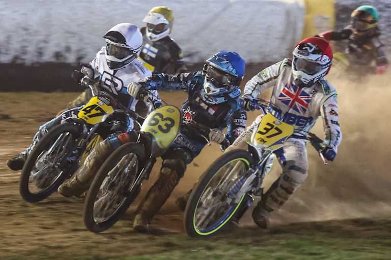 Die Top-3 der Welt (v.l.): Erik Riss, David Meijerink und Chris Harris