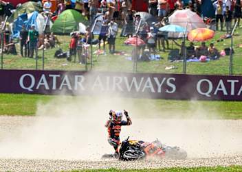 Enea Bastianini war nach seinem Crash verärgert