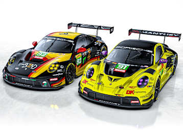 Die beiden WEC-Porsche 911 GT3 R LMGT3 von Manthey