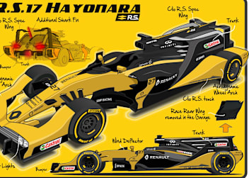 Der Formel-1-Kombi von Renault: ganz schön geräumig!