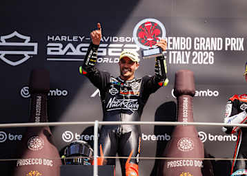 Andrea Iannone war nach seinem Sieg in Mugello überglücklich