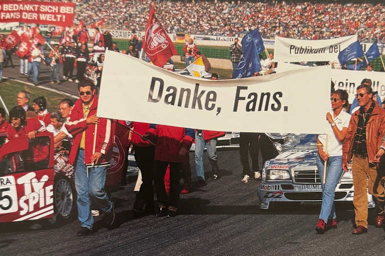 Abschied von den Fans: Der letzte Aufmarsch in Hockenheim am 13.10.1996