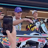 Liam Everts mit Vater Stefan und Großvater Harry