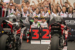 Beide Bimota-Piloten auf dem Podium gab es bisher nur einmal
