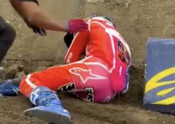 Eli Tomac stürzte in Cleveland