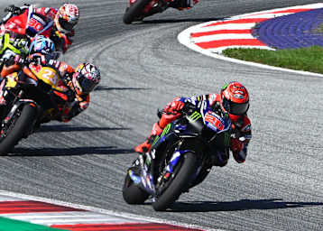 Eine Weile konnte sich Fabio Quartararo in den Top-10 behaupten
