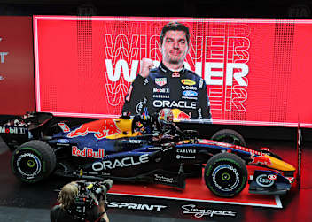 Max Verstappen nach seinem Sprint-Sieg in Singapur