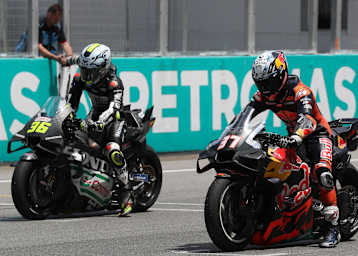 Startduell: Acosta (KTM) und Mir (Honda) machen sich bereit