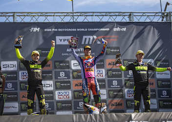Das MX2-Podium in Argentinien