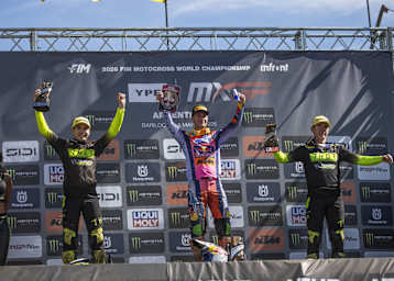 Das MX2-Podium in Argentinien