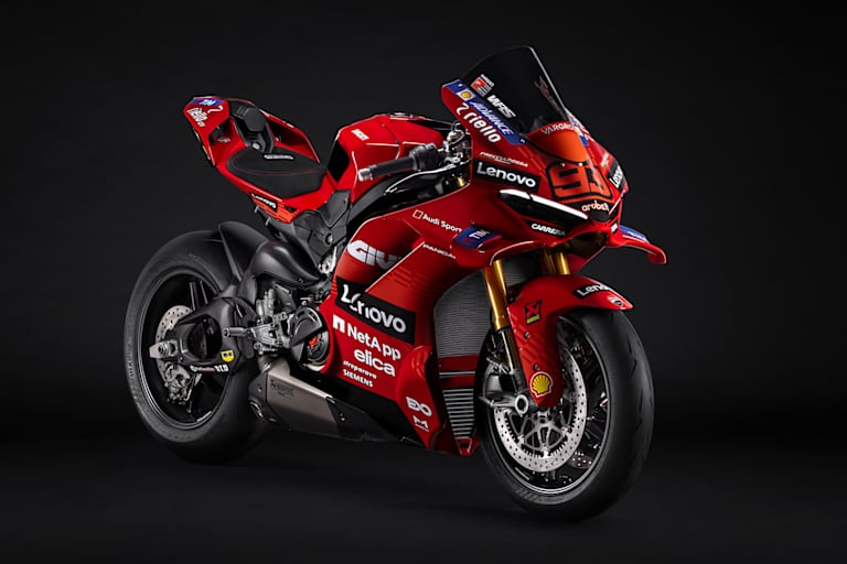 Die Ducati V4S im Marc-Marquez-Design