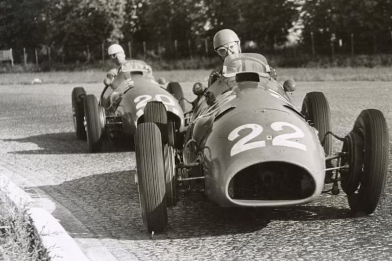 Ferrari-Star Alberto Ascari in Monza