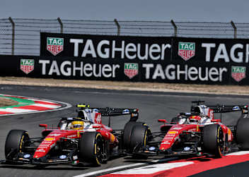 Lewis Hamilton und Charles Leclerc kämpften im China-Sprint gegeneinander