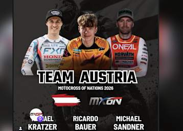 Das österreichische Team für das Motocross der Nationen wurde nominiert