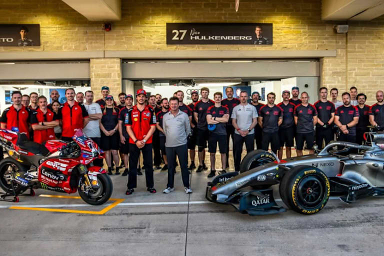 Ducati Corse und das Audi-F1-Team in Austin