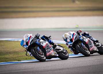 Die BMW-Piloten Miguel Oliveira und Danilo Petrucci