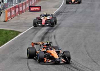 Lando Norris vor Lewis Hamilton