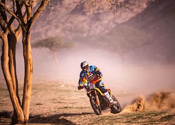 Edgar Canet (KTM) musste Kamelen ausweichen