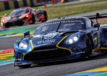 Einer der drei Aston Martin Vantage AMR LMGT3 in Le Mans