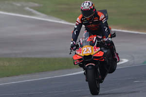 Enea Bastianini hatte Spaß mit der KTM RC16