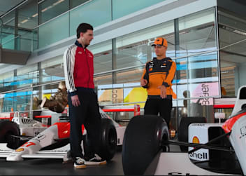 Fußballer Declan Rice und McLaren-Pilot Lando Norris