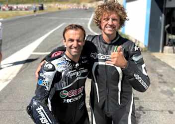Johann Zarco mit Adrien van Beveren