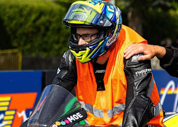 Moritz Klaus vor der ersten Runde auf dem Snaefell Mountain Course