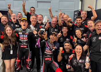 Das Intact-Team nach dem Doppelsieg in Jerez
