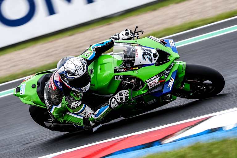 Die Bremsstabililität der Kawasaki begeistert Garrett Gerloff