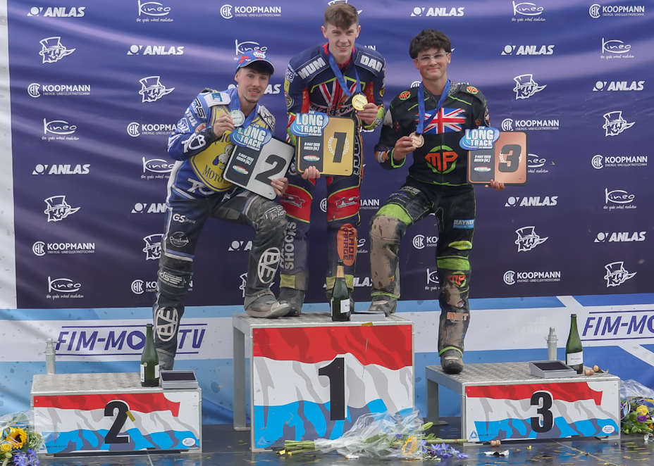 Roden: Sieger Jake Mulford (Mitte) Tino Bouin (l.) und Max Perry (r.)