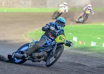 Dave Meijerink siegte beim Grasbahnrennen in Rastede