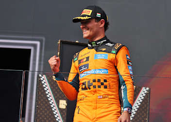 Formel-1-Champion Lando Norris war nach dem Sieg in Ungarn bester Laune