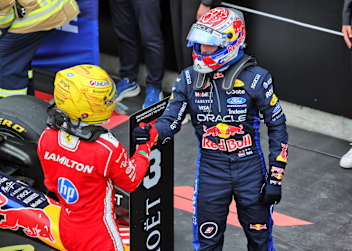 Lewis Hamilton und Max Verstappen