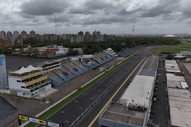 Die Rennstrecke von Buenos Aires vor der Sanierung