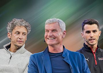 Patrick Friesacher, David Coulthard und Thomas Preining