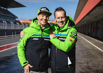 Dominique Aegerter mit Manuel Puccetti