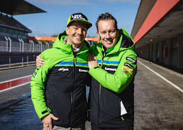 Dominique Aegerter mit Manuel Puccetti